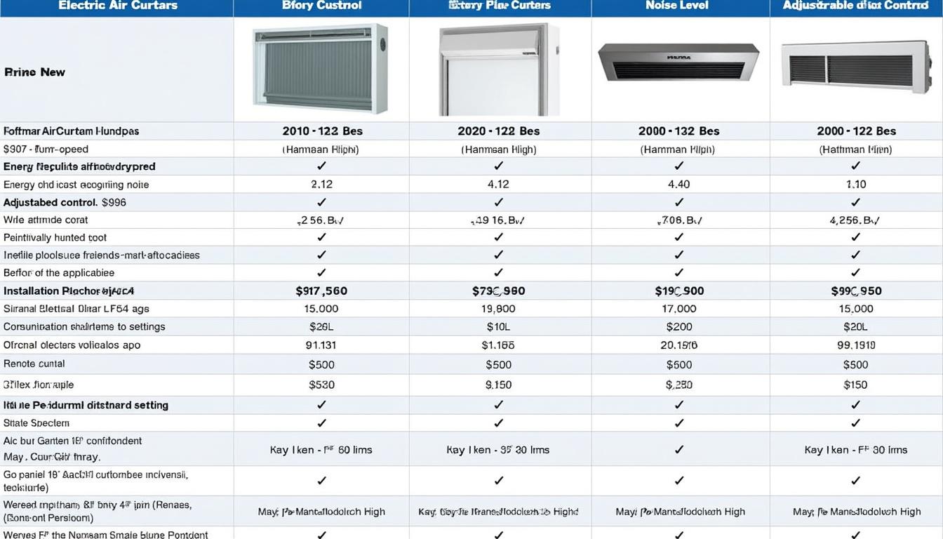 découvrez les prix des rideaux d'air chaud électriques dans divers magasins en ligne. comparez les offres et trouvez le modèle adapté à vos besoins tout en optimisant votre budget.