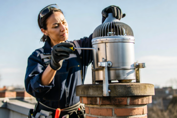 pose aspirateur de fumée