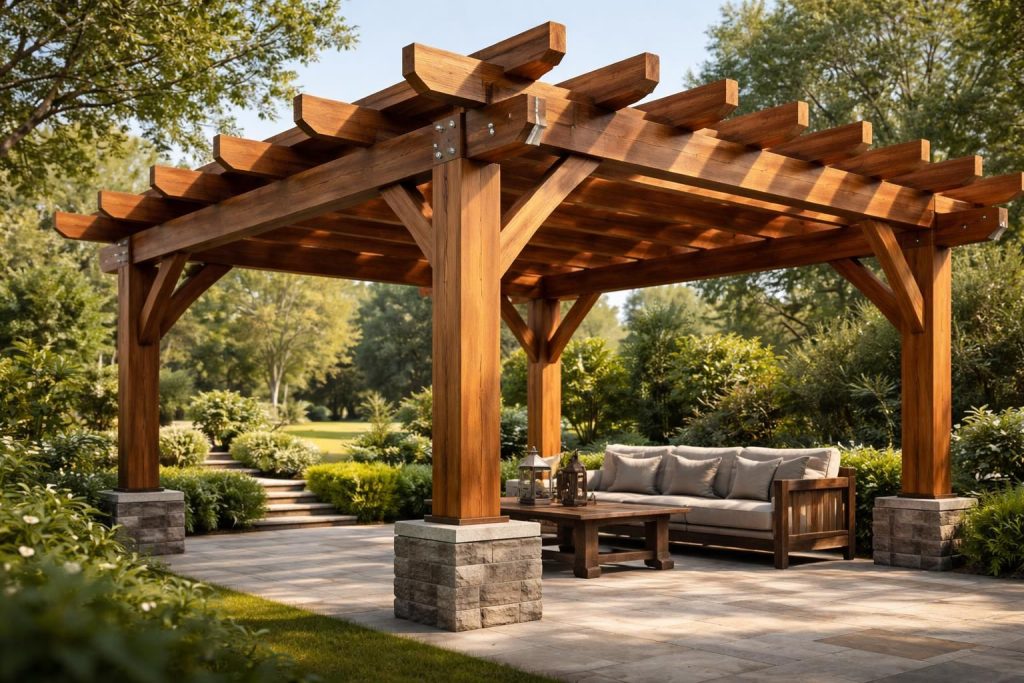 découvrez comment concevoir un plan de pergola en bois alliant esthétique élégante et durabilité pour sublimer votre espace extérieur.